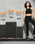 HRX by Hrithik Roshan Hard Body Set of 2 Luggage 8 Wheels - Zanzibar