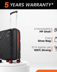 HRX by Hrithik Roshan Small Cabin Suitcase (56 cm) 8 Wheels - Madrid