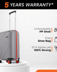 HRX by Hrithik Roshan Small Cabin Suitcase (56 cm) 8 Wheels - Madrid