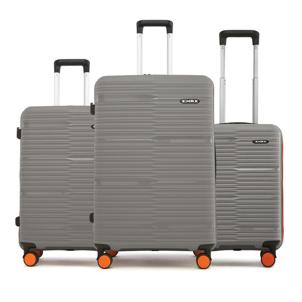 HRX by Hrithik Roshan Hard Body Set of 3 Luggage 8 Wheels - Zanzibar