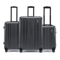 Medium and smaller suitcases, charcoal grey shell, 8 wheels, telescopic handles