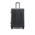 Large check-in suitcase in dark grey with telescopic handle and spinner wheels