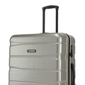 Large check-in suitcase, silver-toned hard shell corner with HRX badge and side latch