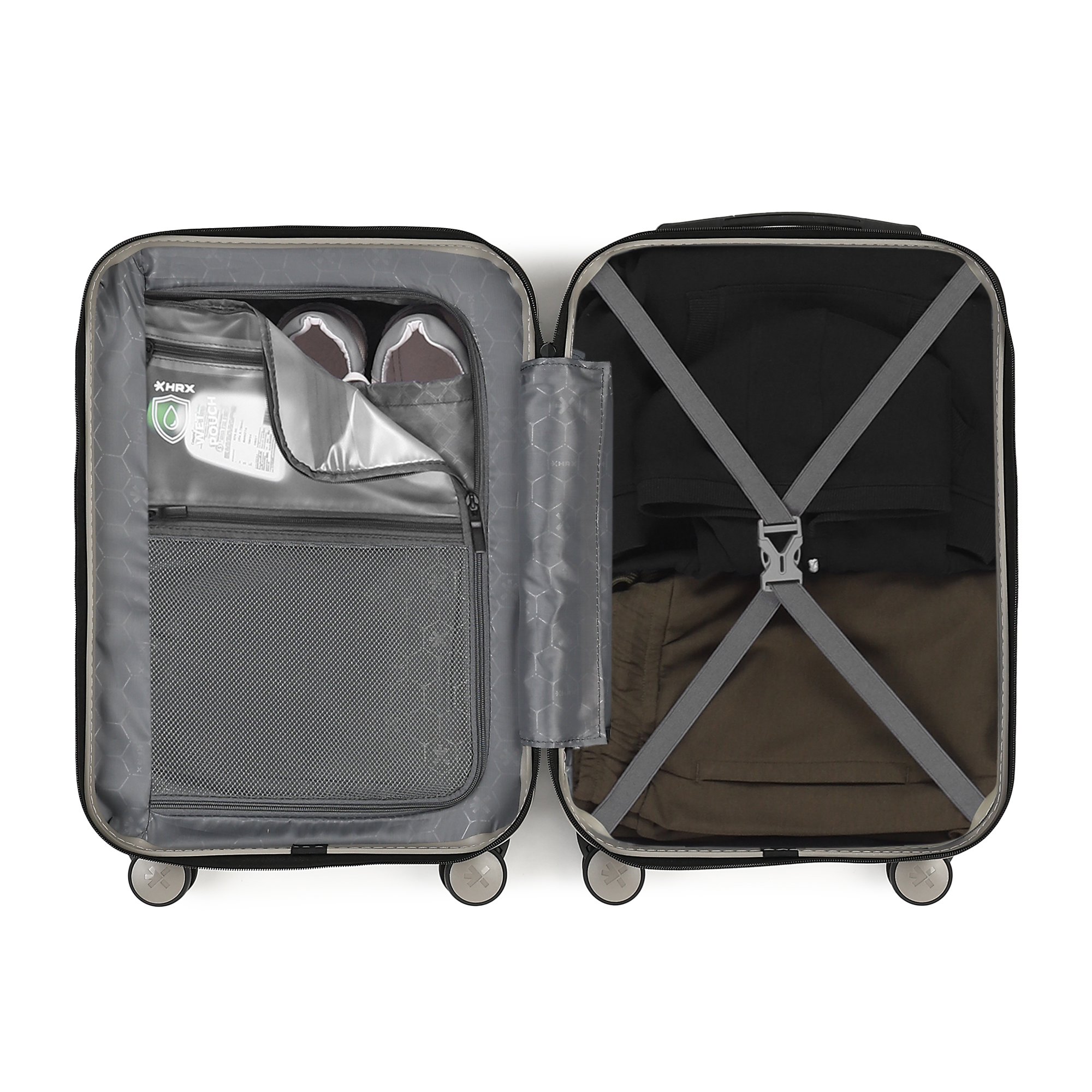 HRX by Hrithik Roshan Small Cabin Suitcase (56 cm) 8 Wheels - Force