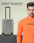 HRX by Hrithik Roshan Large Check-in Suitcase (75 cm) 8 Wheels - Brute - Silver