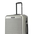 HRX check-in suitcase in silver-gray with upright handle and side details