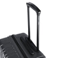 Medium check-in suitcase with extendable handle and top grip, dark finish