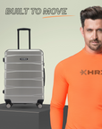 HRX by Hrithik Roshan Medium Check-in Suitcase (65 cm) 8 Wheels - Brute - Silver