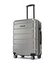 HRX by Hrithik Roshan Medium Check-in Suitcase (65 cm) 8 Wheels - Brute - Silver