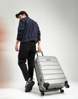 HRX by Hrithik Roshan Medium Check-in Suitcase (65 cm) 8 Wheels - Brute - Silver