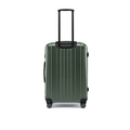 Dark green hardshell suitcase with telescopic handle and 8 spinner wheels