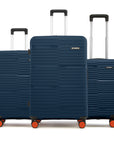 HRX by Hrithik Roshan Hard Body Set of 3 Luggage 8 Wheels - Zanzibar