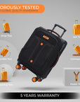 HRX Overdrive Spinner Trolley- Soft Body Luggage