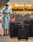 HRX Overdrive Spinner Trolley- Soft Body Luggage