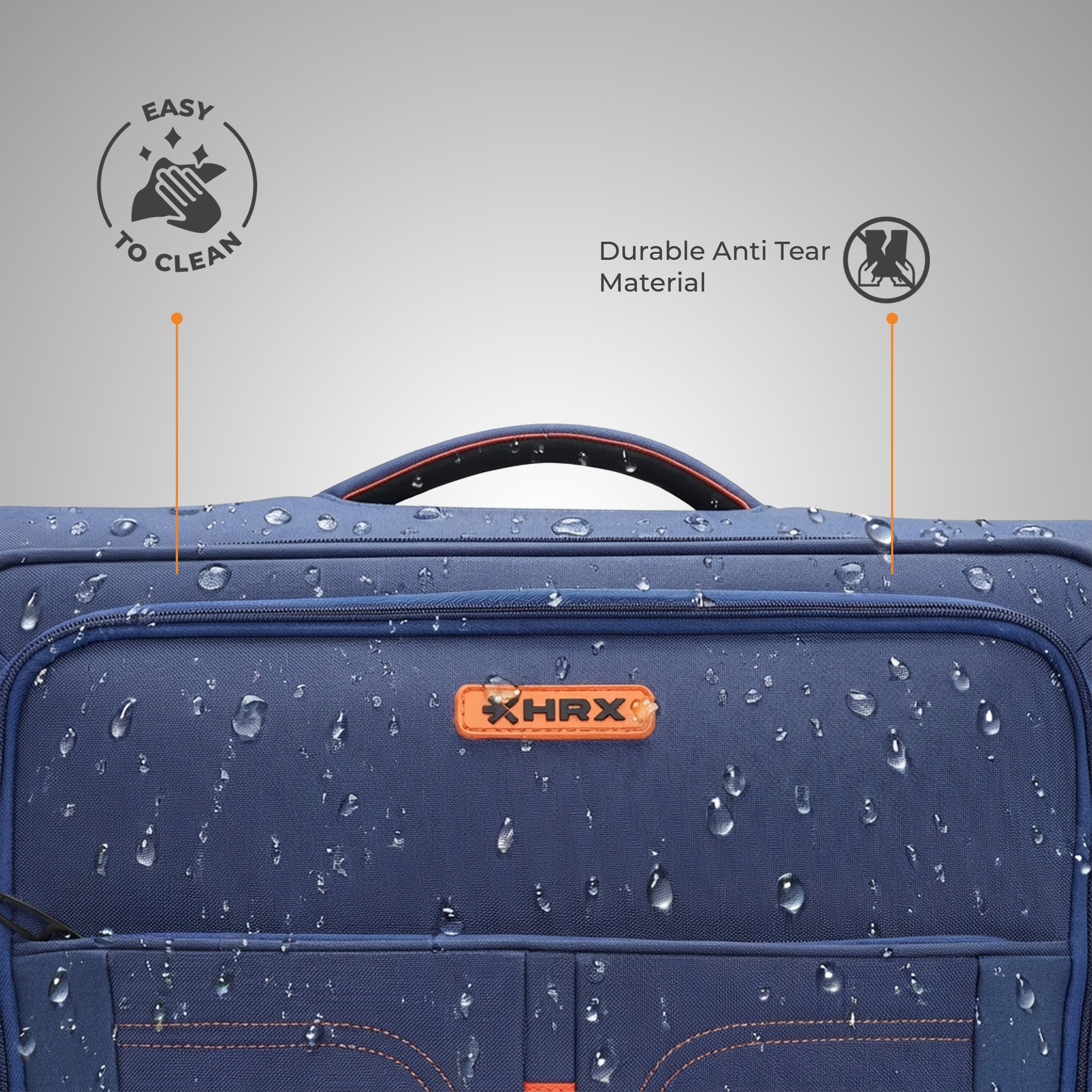 HRX Overdrive Spinner Trolley- Soft Body Luggage