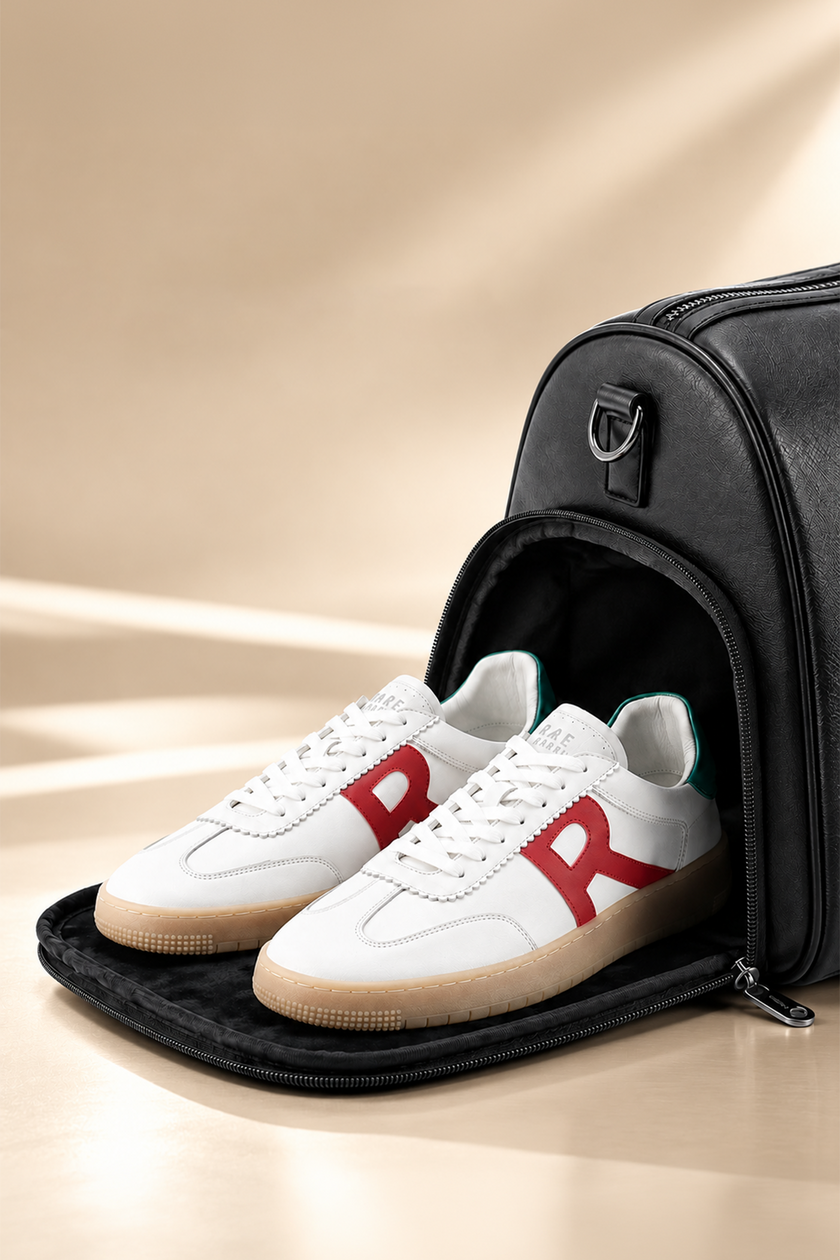Integrated shoe compartment icon
