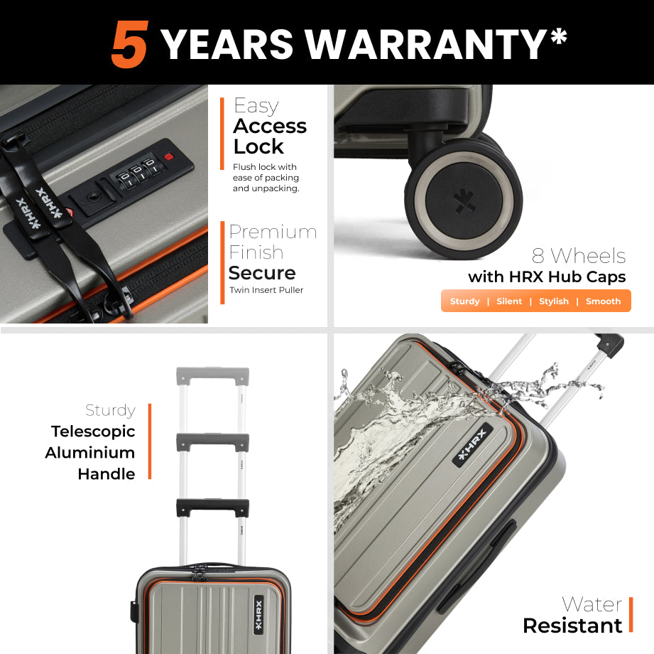 HRX Force Urban 2.0 Trolley with Laptop Compartment