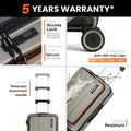 HRX Force Urban 2.0 trolley suitcase with lock, telescopic handle, and upright wheels