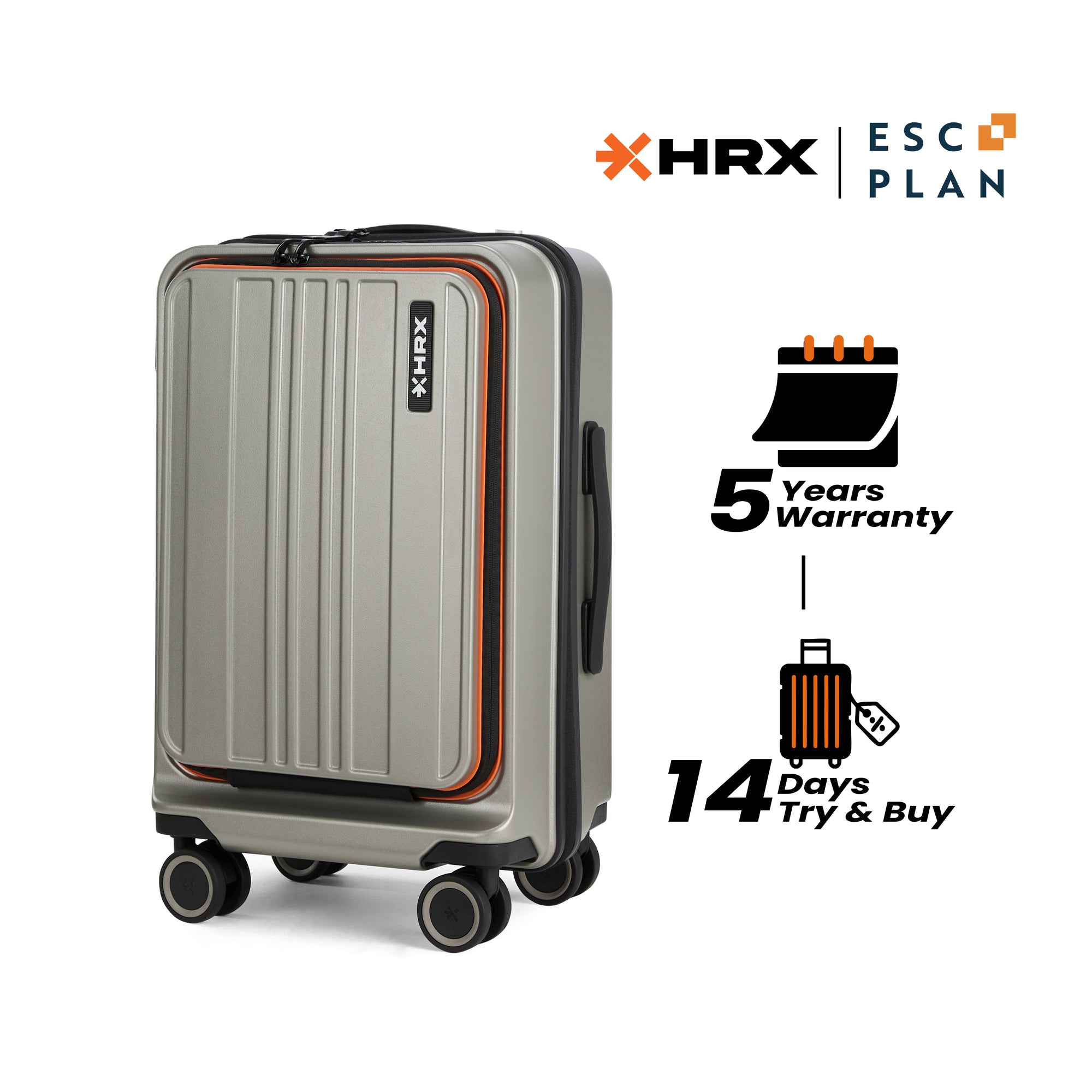 HRX Force Urban 2.0 Trolley with Laptop Compartment