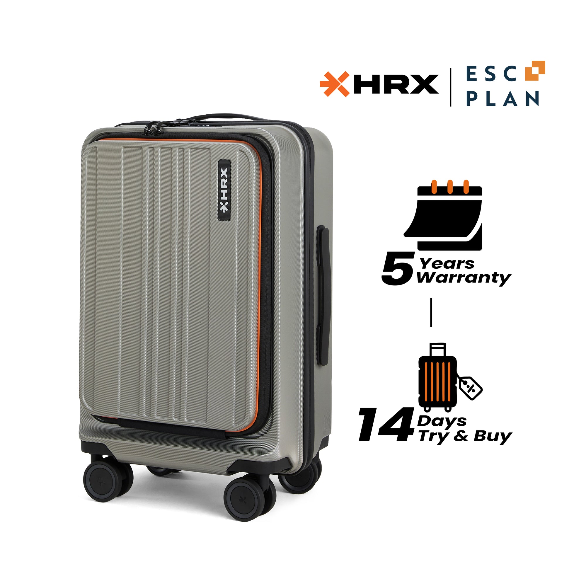 HRX Force Urban 2.0 Twill Trolley with Laptop Compartment