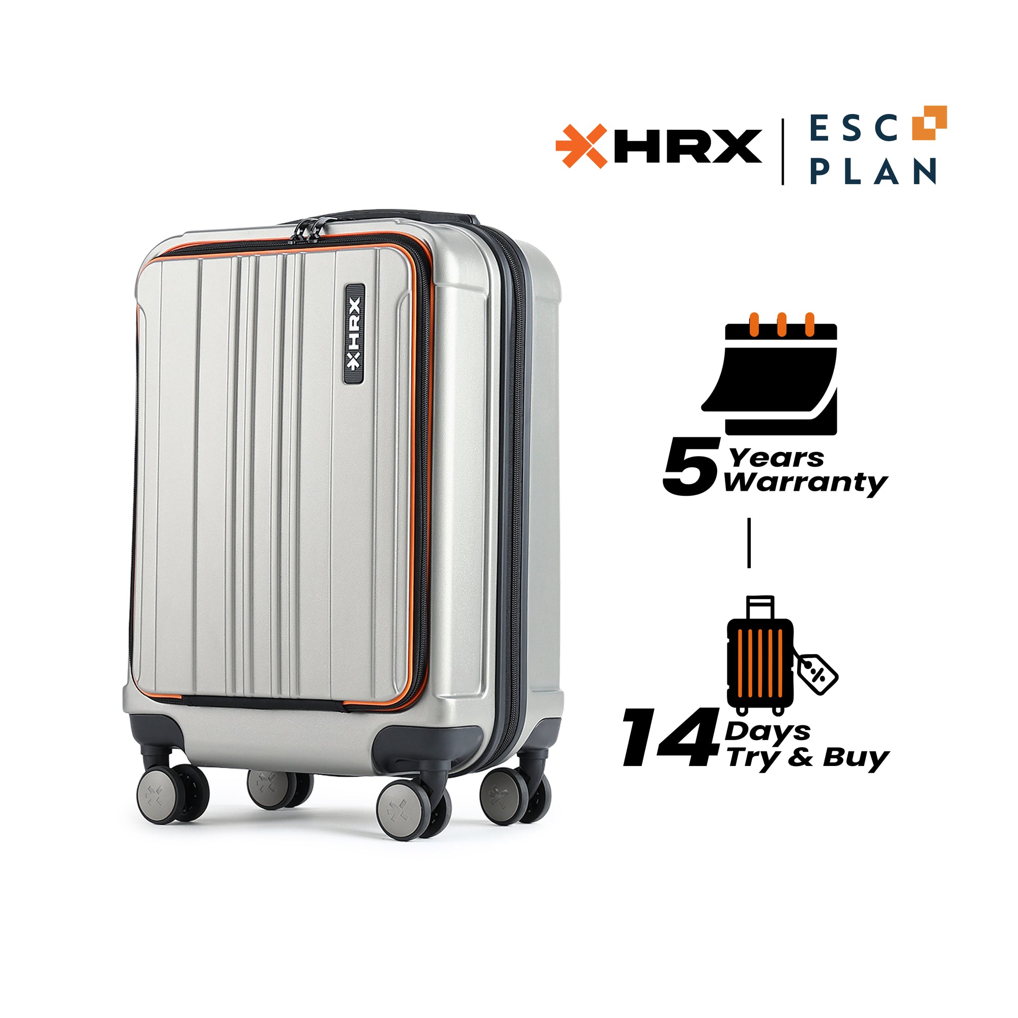 HRX Force Urban Trolley with Laptop Compartment