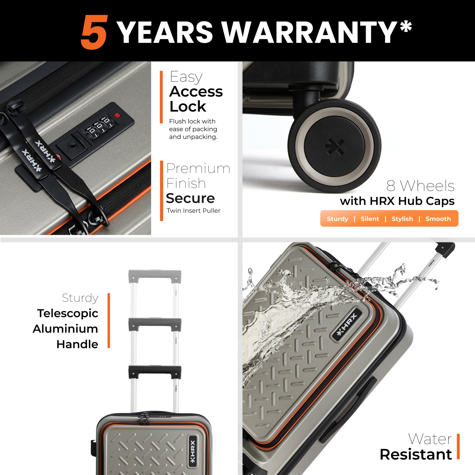 HRX Transit Trolley with Laptop Compartment