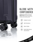 Snitch Vito Polycarbonate Cabin Trolley (58.5 cm | 8 Wheels)