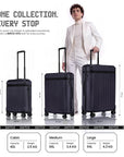 Snitch Vito Polycarbonate Large Check-in Trolley (77.5 cm | 8 Wheels)