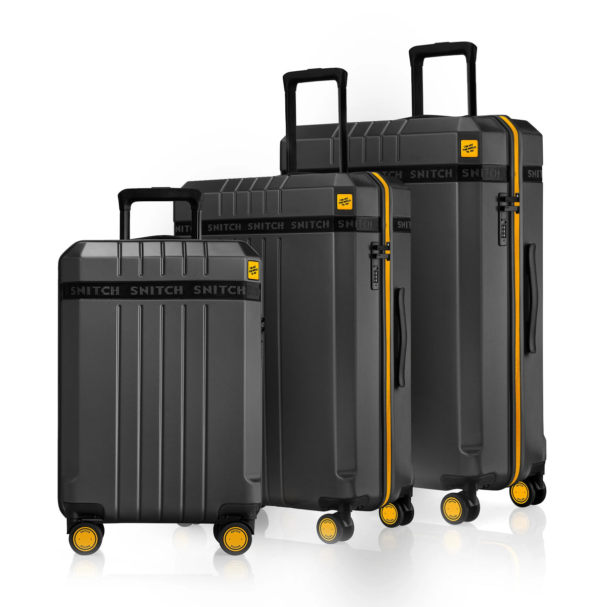 Snitch Vito 3-Piece Polycarbonate Trolley Set Pack of 3 - Image 13
