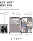 Snitch Vito Polycarbonate Set of 3 Trolley (58.5 cm | 67.5 cm | 77.5 cm | 8 Wheels)