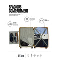 Polypropylene trolley set of 2 with open interior compartments and zip divider