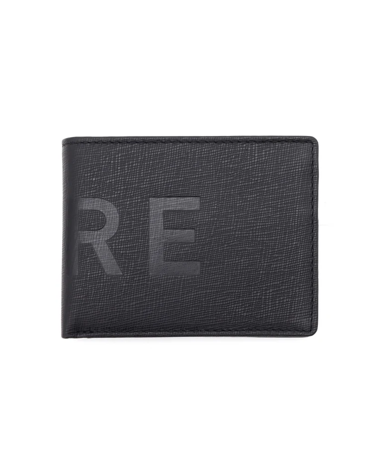 Rare Rabbit' Camp (Leather) Wallet-Bi-Fold (Cc)-Black