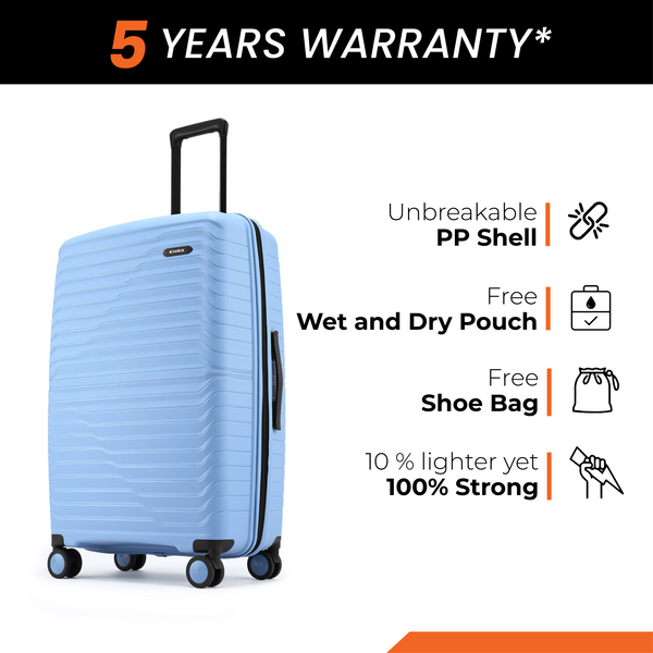 HRX by Hrithik Roshan Medium Check-in Suitcase (65 cm) 8 Wheels - Kyoto