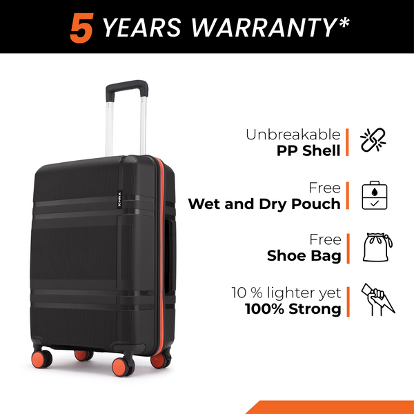 HRX by Hrithik Roshan Medium Check-in Suitcase (65 cm) 8 Wheels - Helium