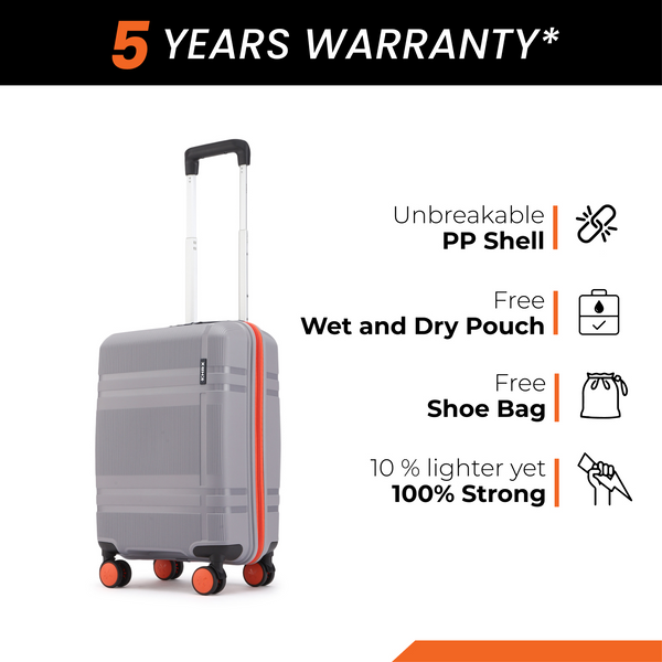 HRX Helium Small Cabin Suitcase (56 cm) 8 Wheels - by Hrithik Roshan