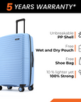 HRX by Hrithik Roshan Hard Body Set of 2 Luggage 8 Wheels - Kyoto