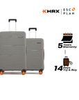 HRX by Hrithik Roshan Hard Body Set of 2 Luggage 8 Wheels - Zanzibar