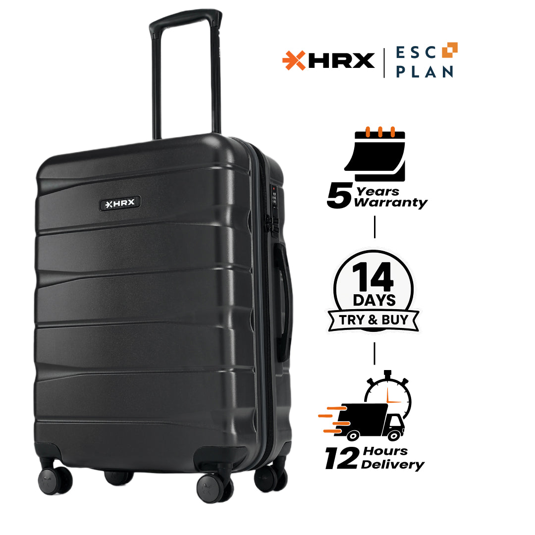 HRX by Hrithik Roshan Medium Check-in Suitcase (65 cm) 8 Wheels - Brute