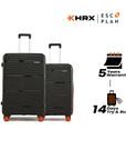 HRX by Hrithik Roshan Hard Body Set of 2 Luggage 8 Wheels - Zanzibar