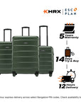 HRX by Hrithik Roshan Hard Body Set of 3 Luggage 8 Wheels - Brute