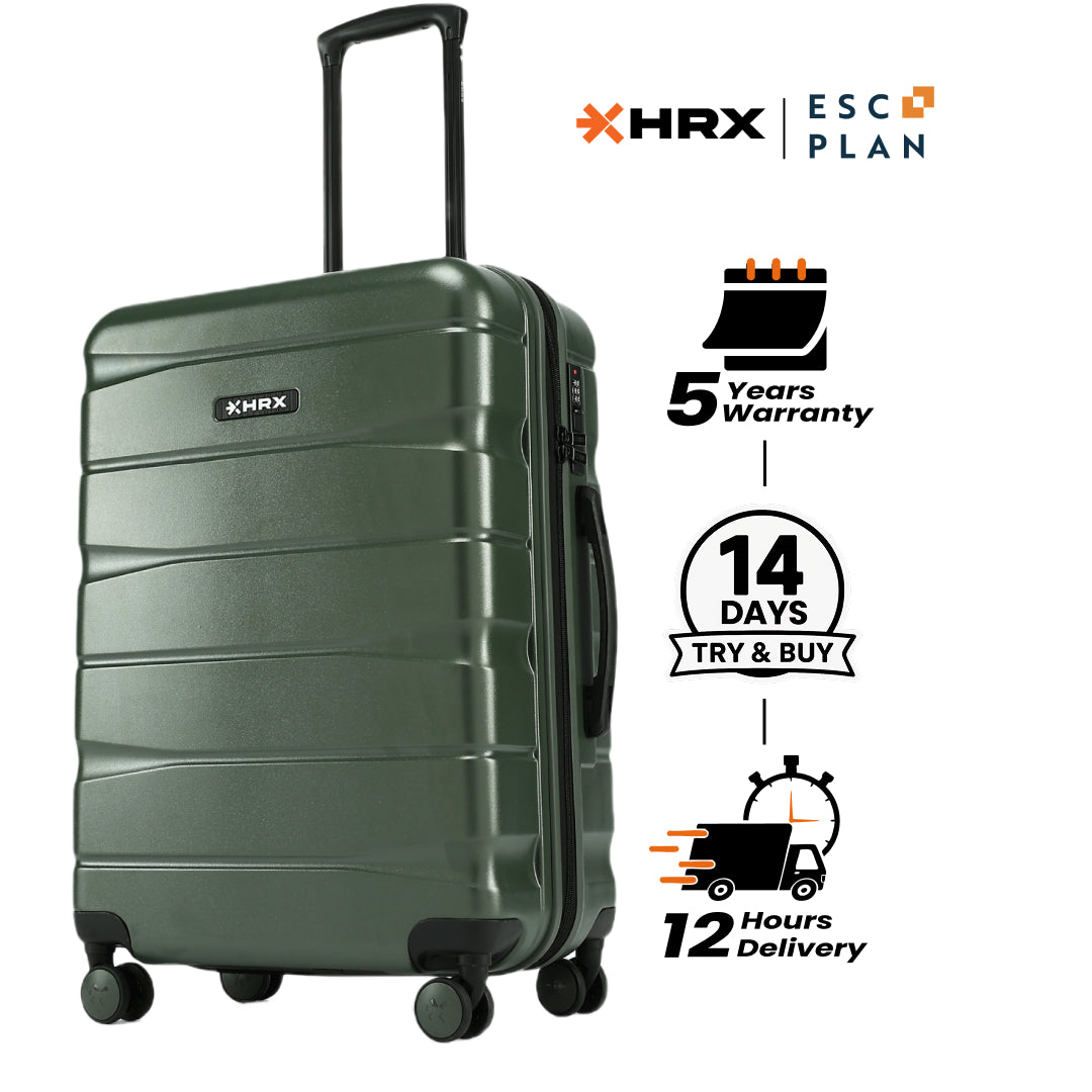 HRX by Hrithik Roshan Medium Check-in Suitcase (65 cm) 8 Wheels - Brute