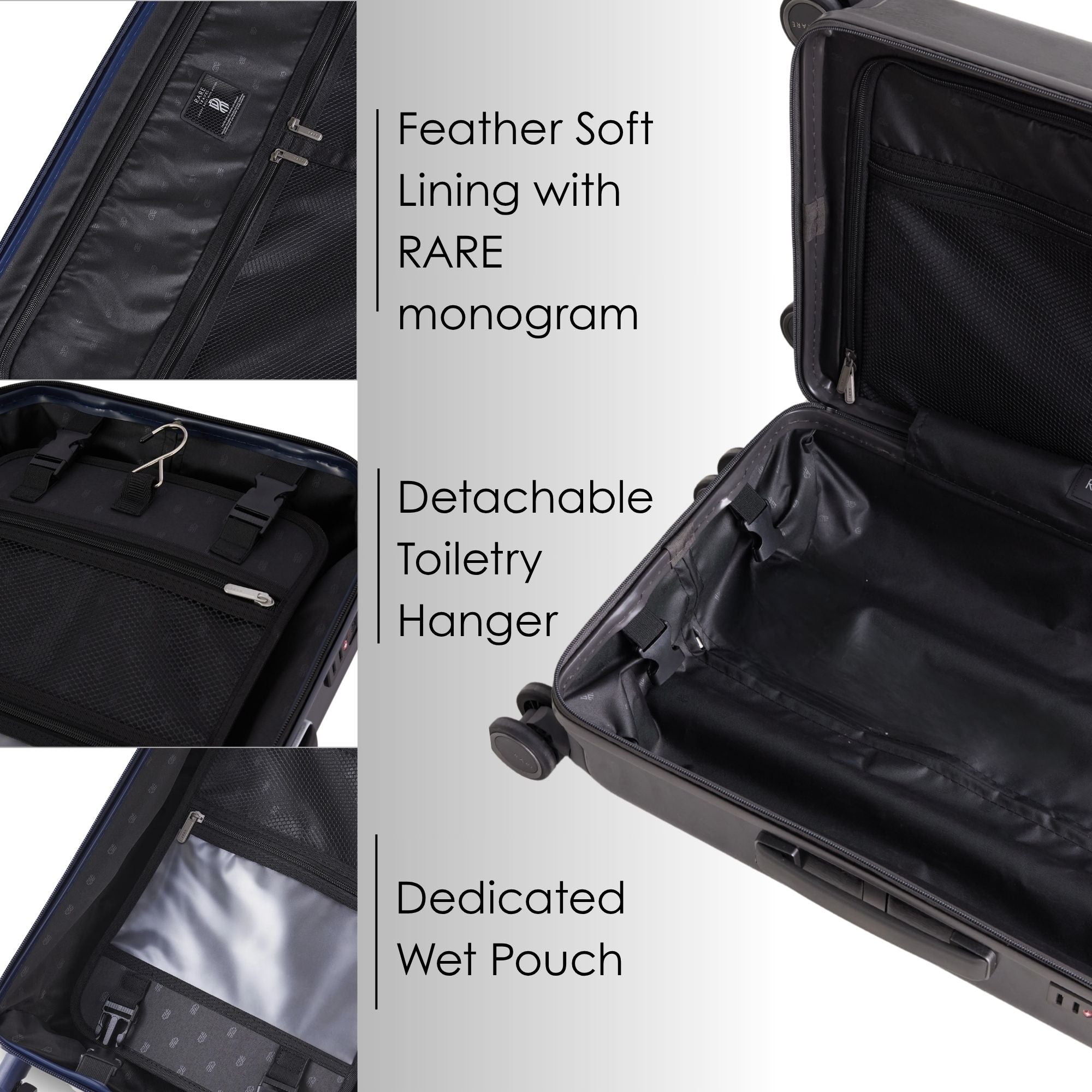 RARE RABBIT Tony Trolley – Hard Shell Polycarbonate Luggage