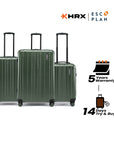 HRX by Hrithik Roshan Hard Body Set of 3 Luggage 8 Wheels - Force