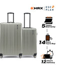 HRX by Hrithik Roshan Hard Body Set of 2 Luggage 8 Wheels - Force