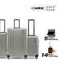 HRX by Hrithik Roshan Hard Body Set of 3 Luggage 8 Wheels - Force