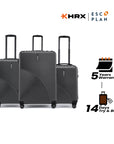 HRX by Hrithik Roshan Hard Body Set of 3 Luggage 8 Wheels - Glide