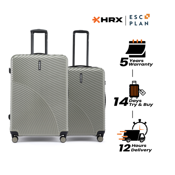 HRX by Hrithik Roshan Hard Body Set of 2 Luggage 8 Wheels - Glide