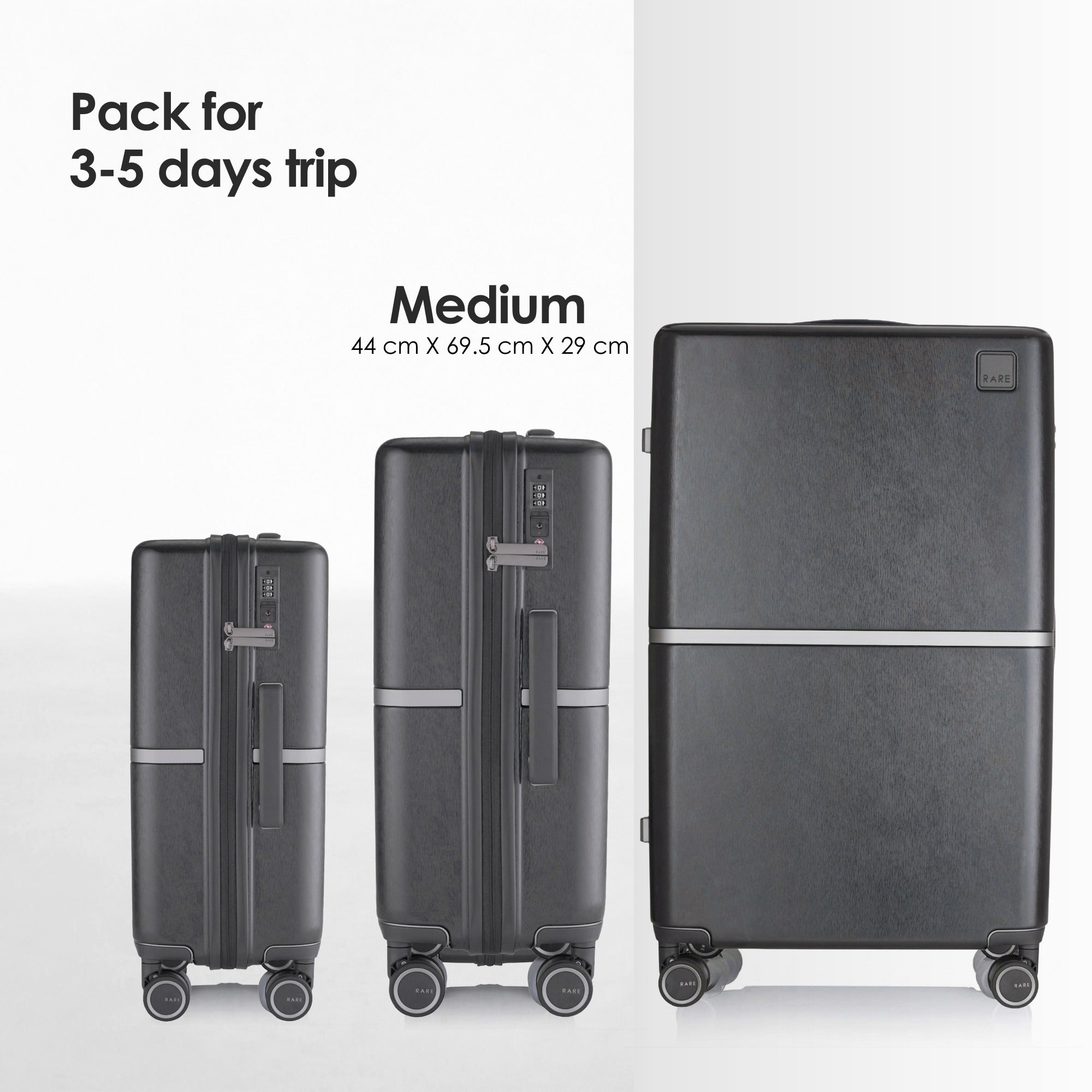 RARE RABBIT Tony Trolley – Hard Shell Polycarbonate Luggage