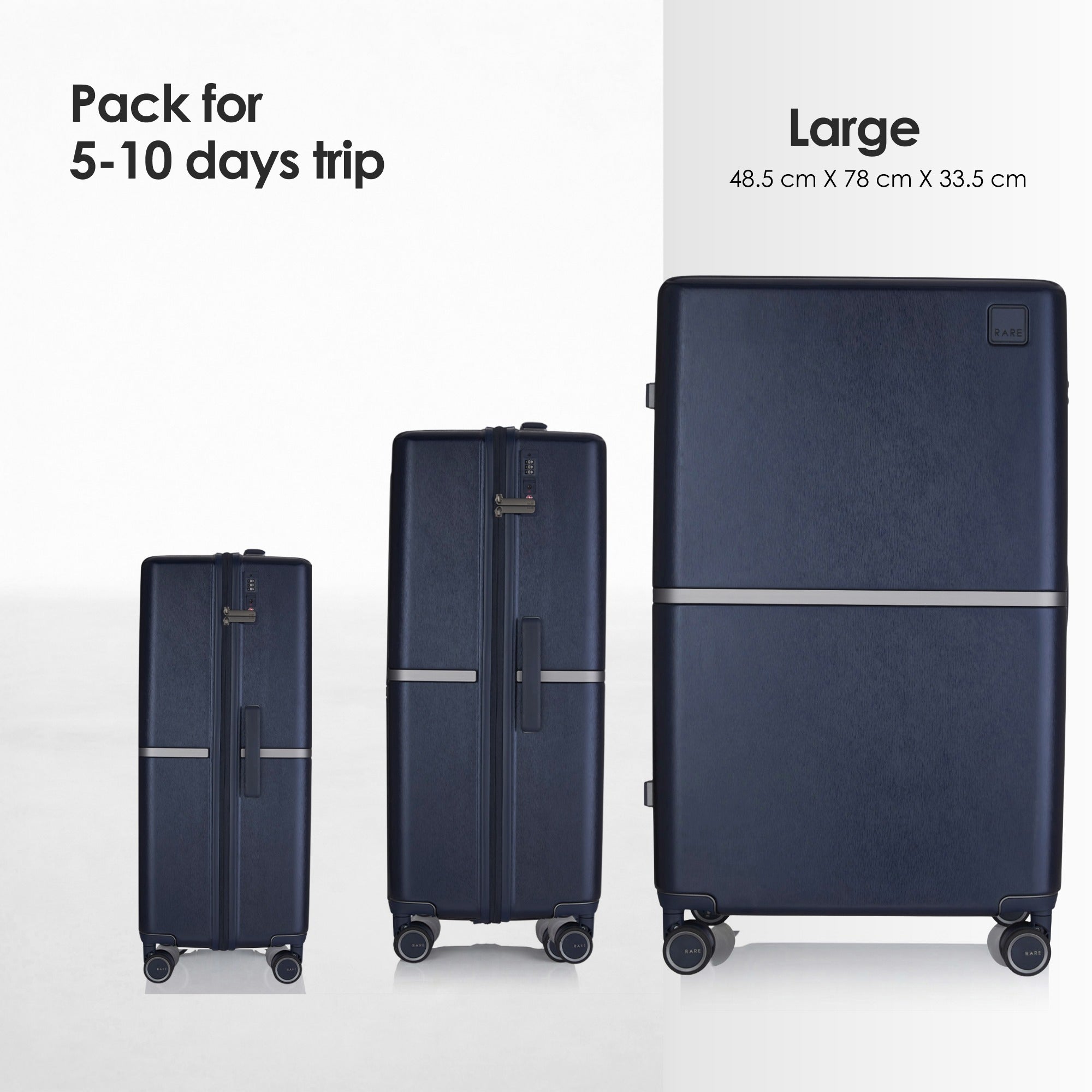 RARE RABBIT Tony Trolley – Hard Shell Polycarbonate Luggage
