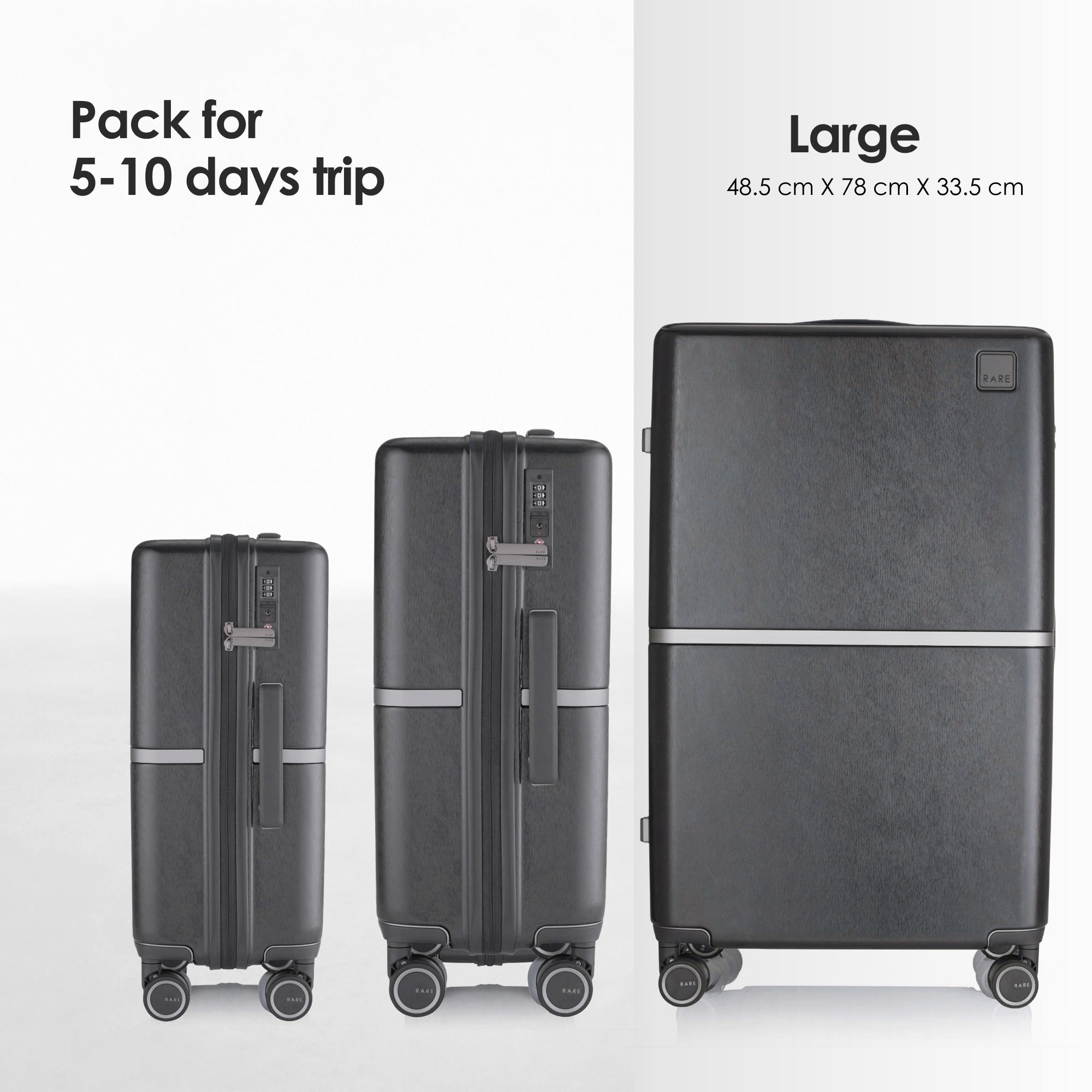RARE RABBIT Tony Trolley – Hard Shell Polycarbonate Luggage
